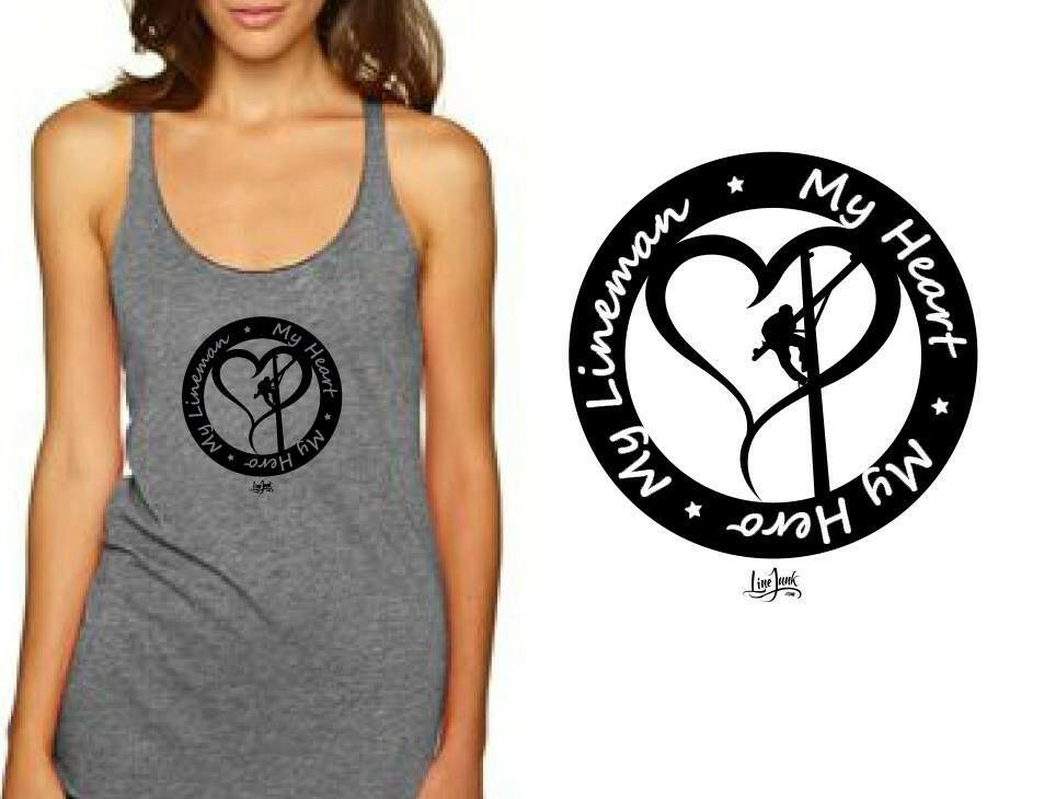 My Heart My Lineman Tank