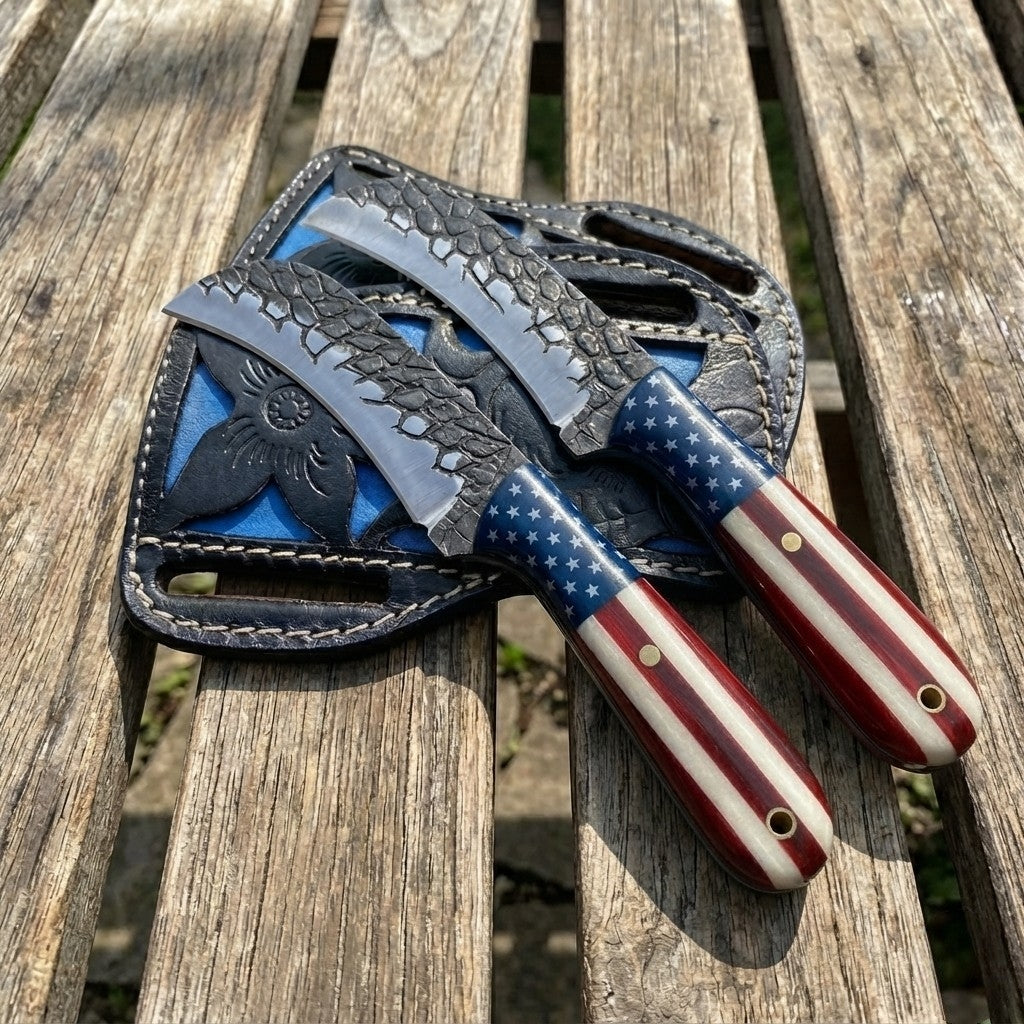 Knife Hawkbill with Leather Sheath 0113