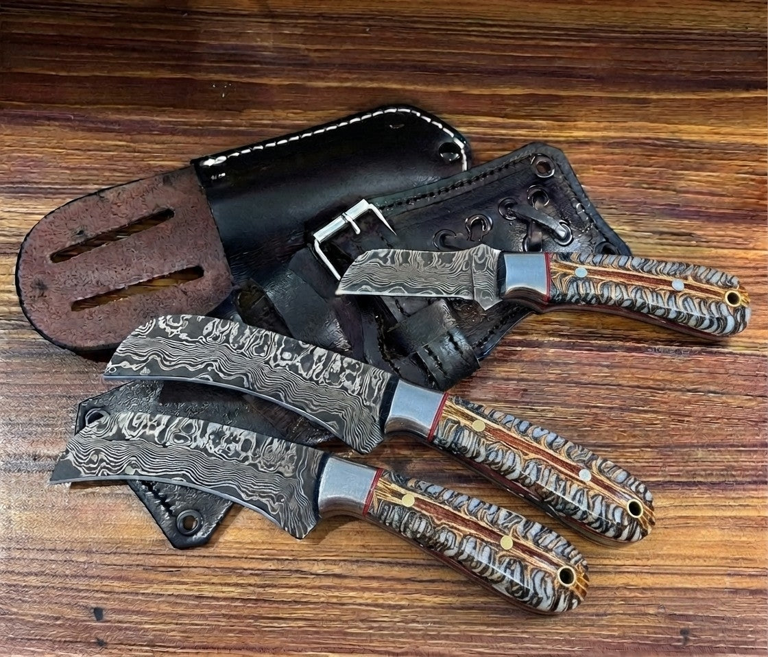 Knife Lineman Black set of 3 #006