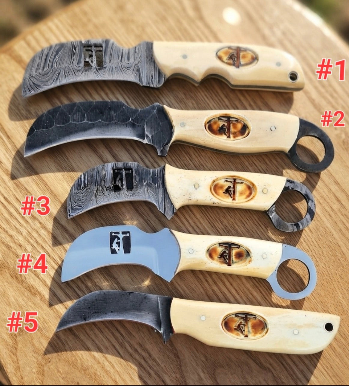 Knife Hawkbill lineman with Leather Sheath 0114