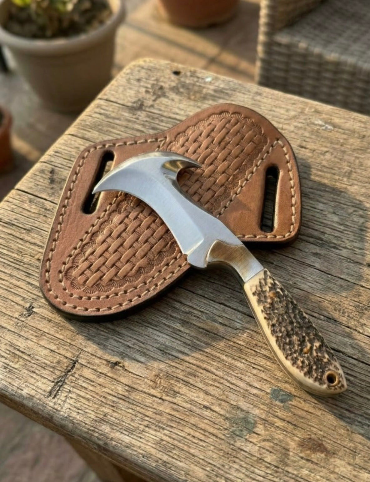 Hawkbill knife with guthook
