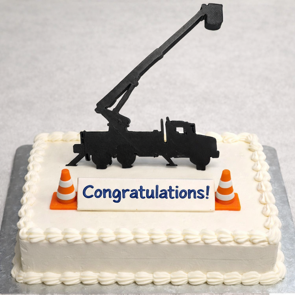 Bucket Truck Cake Topper – Lineman Edition