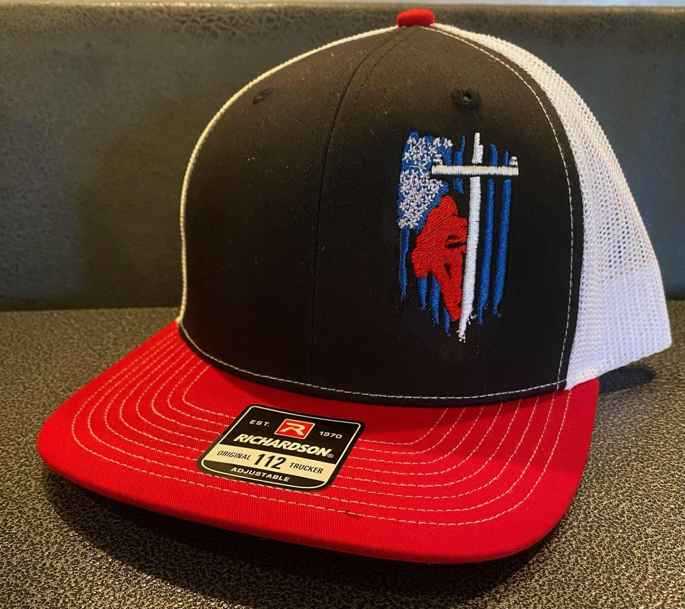 Embroidered Lineman Flag Hat