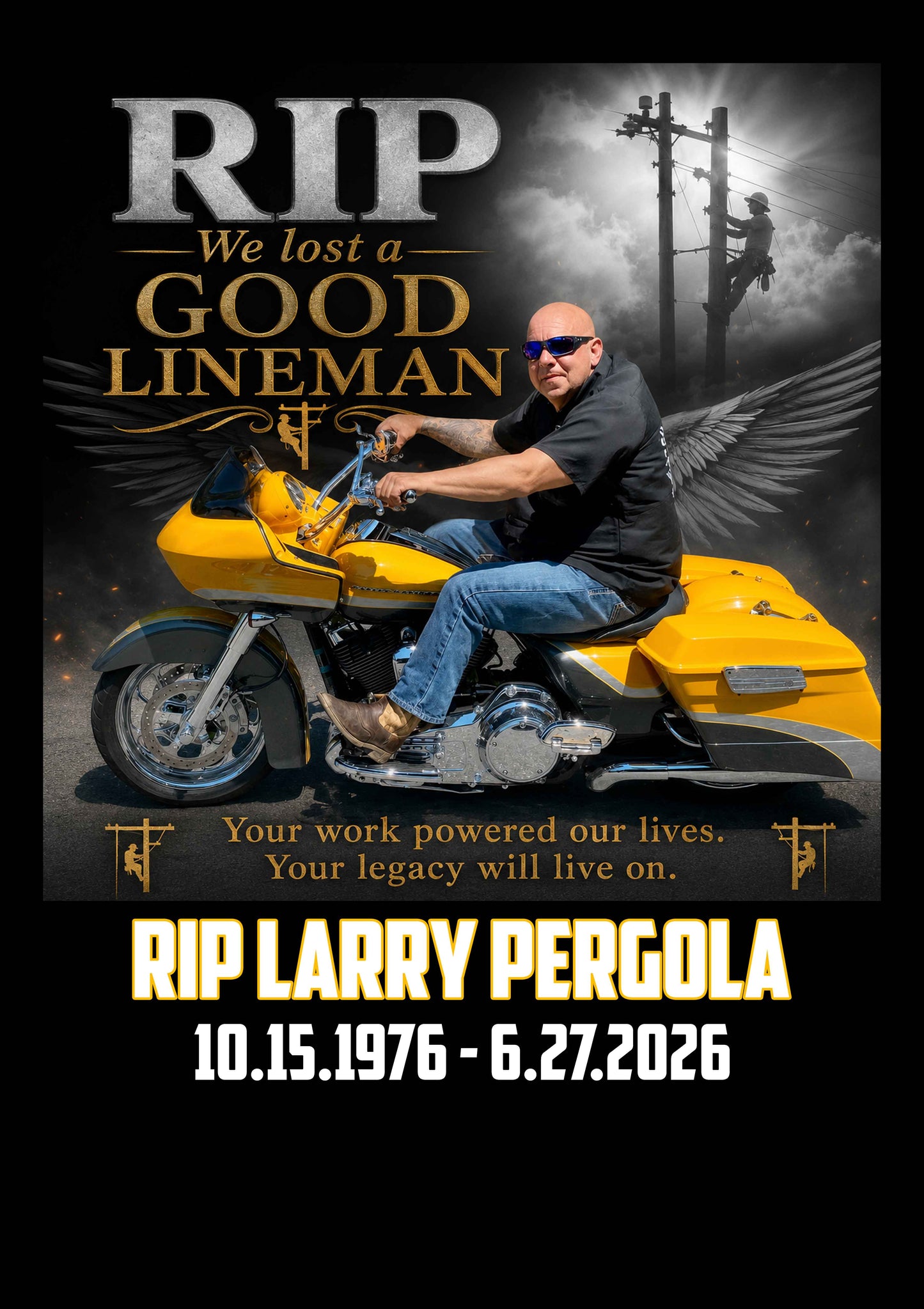 Larry Pergola Tribute Shirt