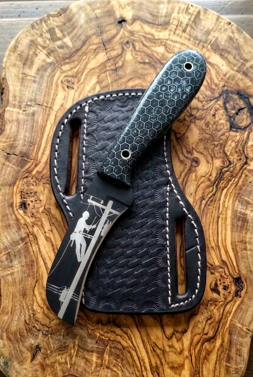 Damascus Knife Lineman 35