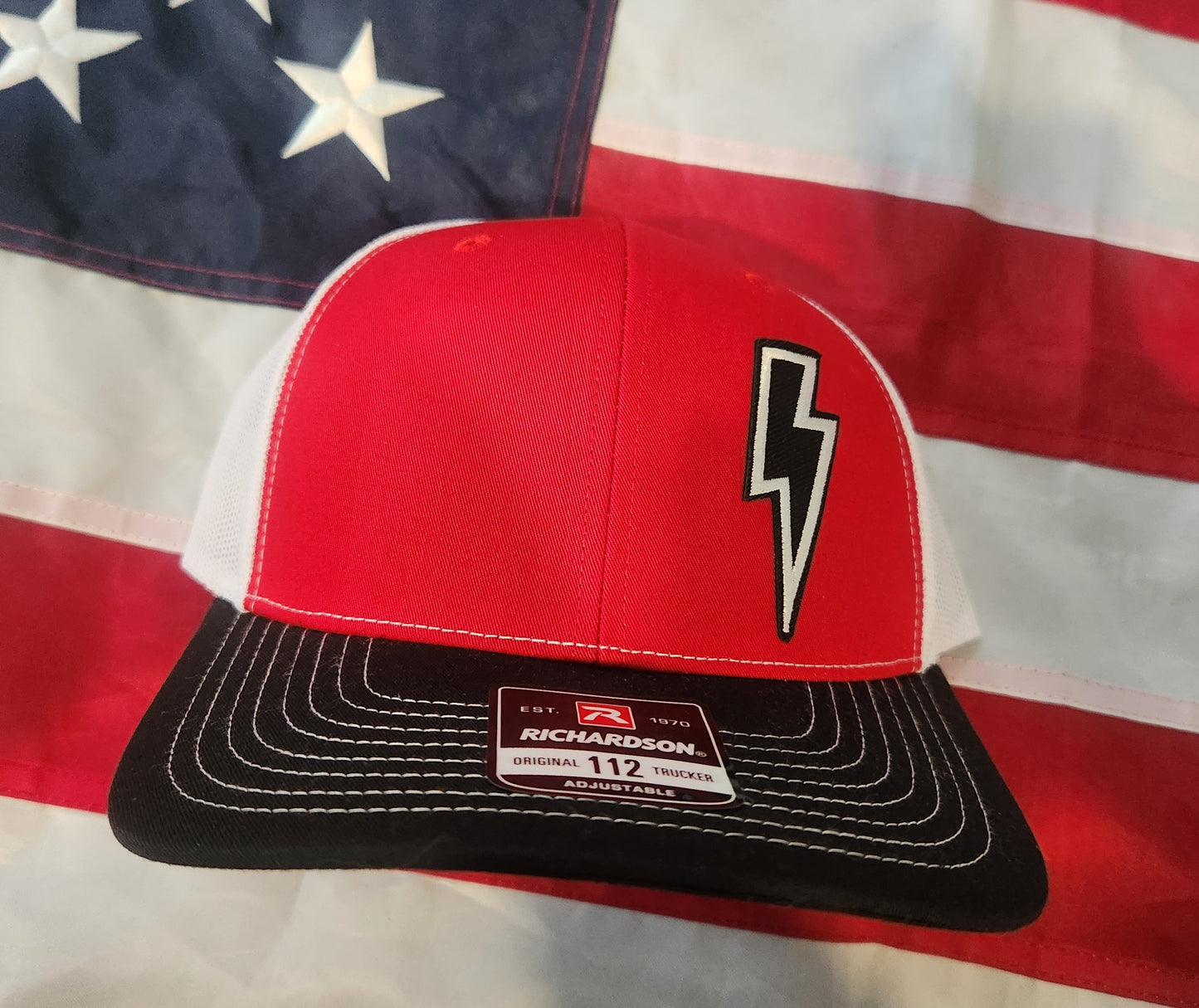 Basic Bolt Red White and Black