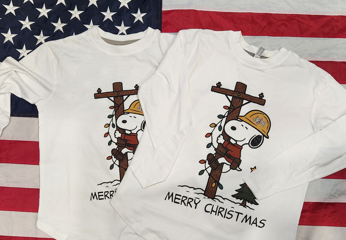 Snoopy Christmas Lineman Pole 25