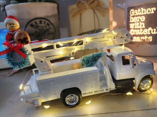 Christmas Bucket Truck Lineman