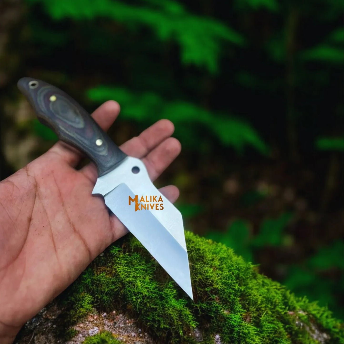 Compact D2 Hunting Knife | Fixed Blade with G10 Handle