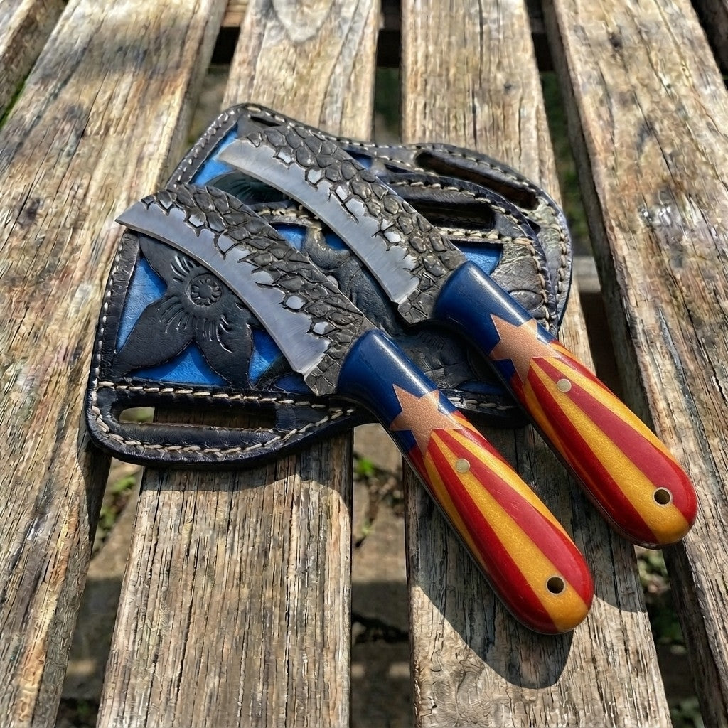 Knife Hawkbill with Leather Sheath 0113