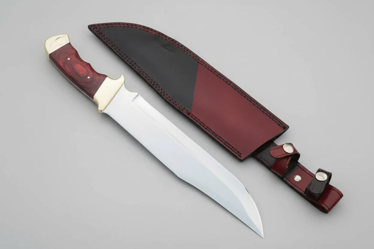 Full Tang Texas Bowie Knife | Red Pakka Wood