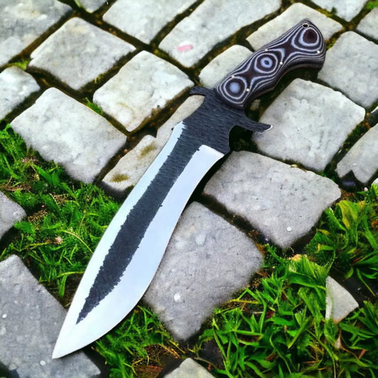 Custom D2 Bowie Knife with Micarta Handle