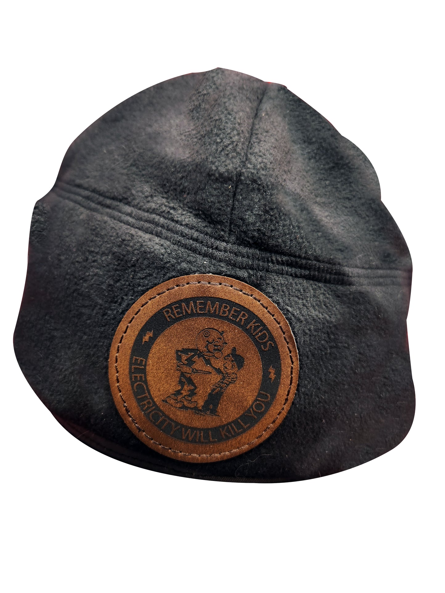 Lineman Skull Cap Leather patch