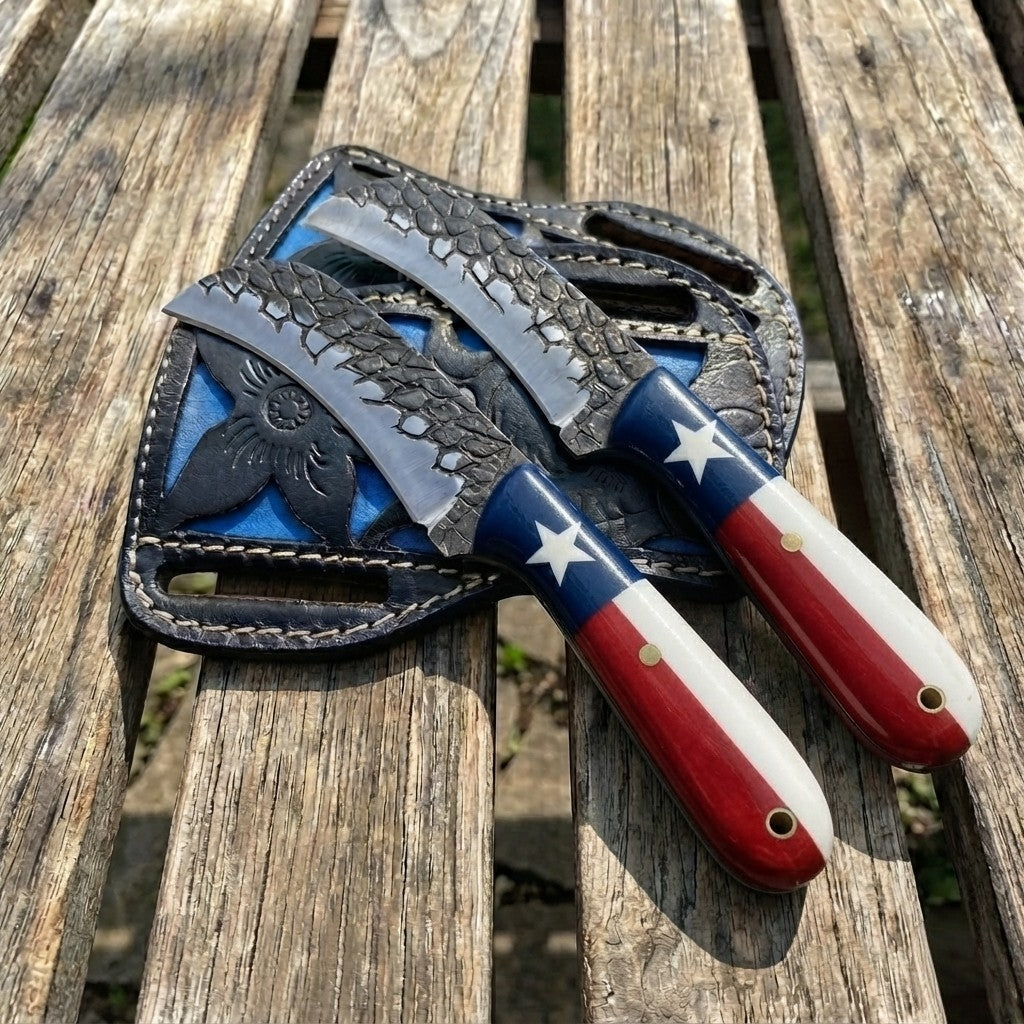 Knife Hawkbill with Leather Sheath 0113