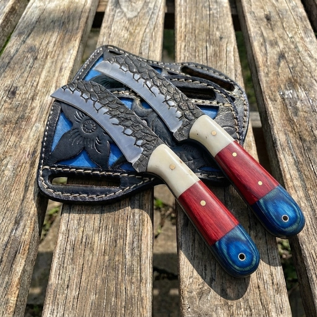Knife Hawkbill with Leather Sheath 0113