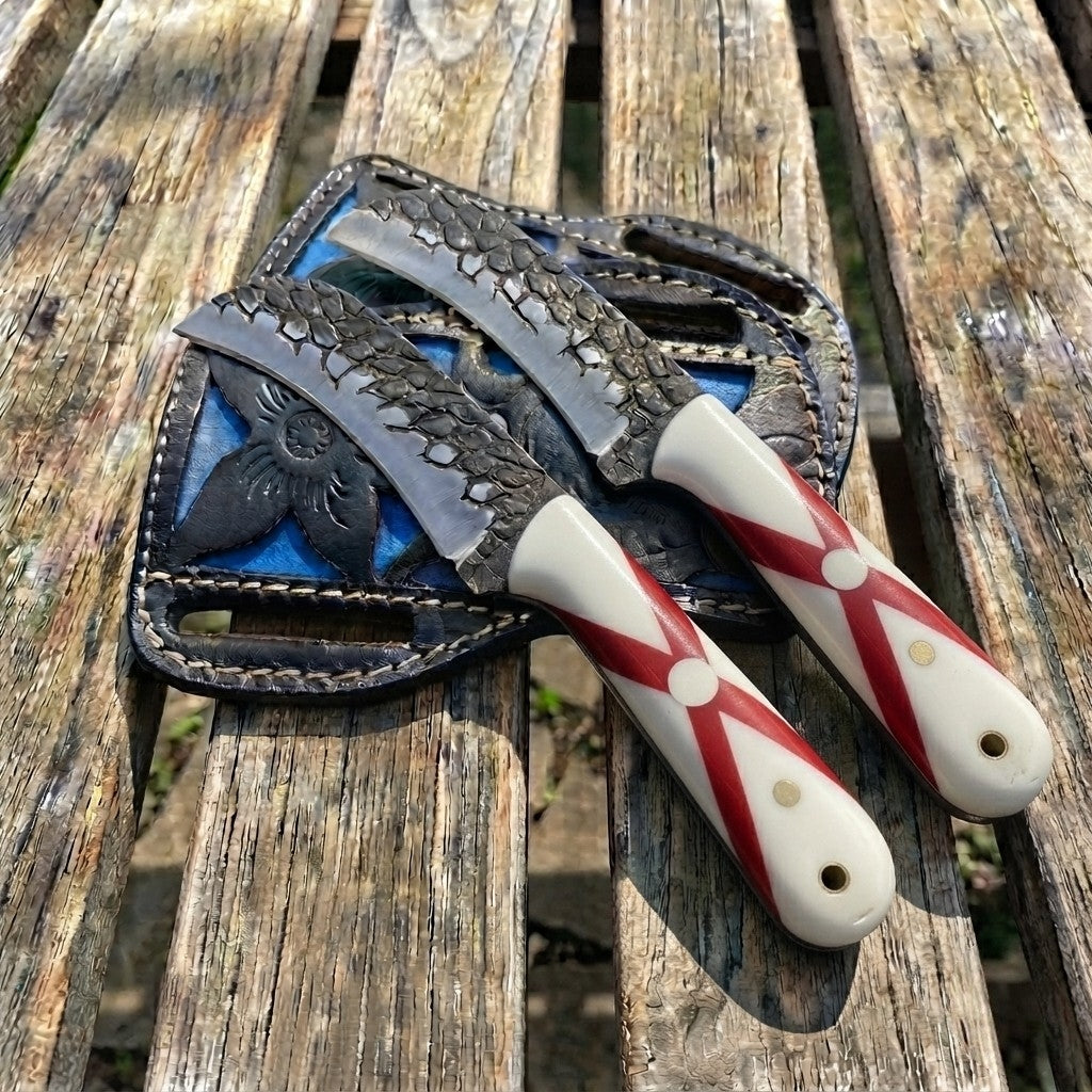 Knife Hawkbill with Leather Sheath 0113