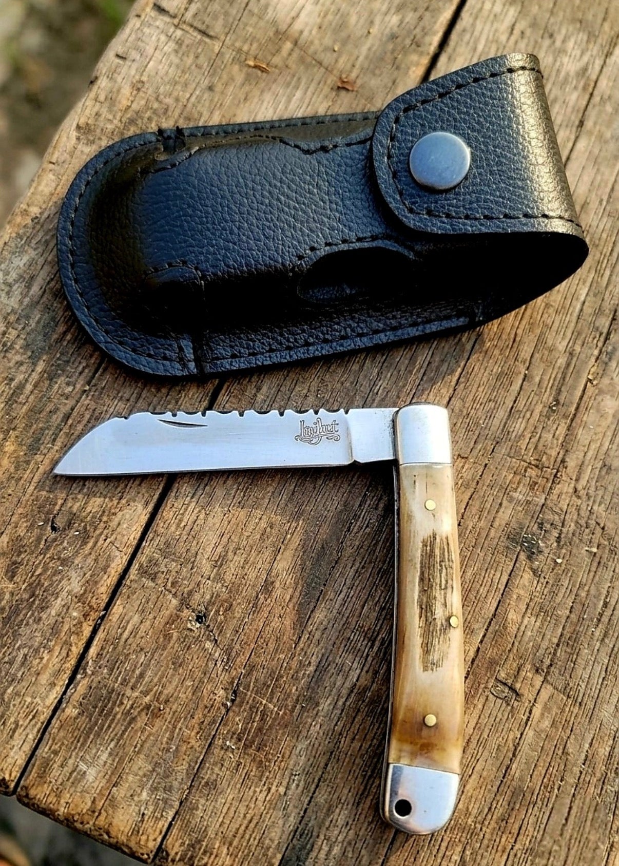 Splicing Folding Knife Ram Horn 2