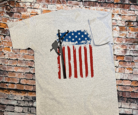 Lineman Flag grey RWB 014