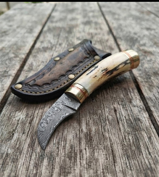 Lineman Knife with Staghorn 216