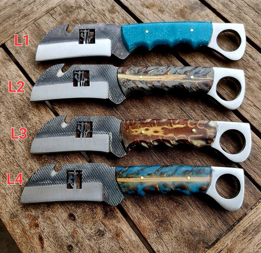 Lineman Hawkbill Knife with Pinecone Handle 202