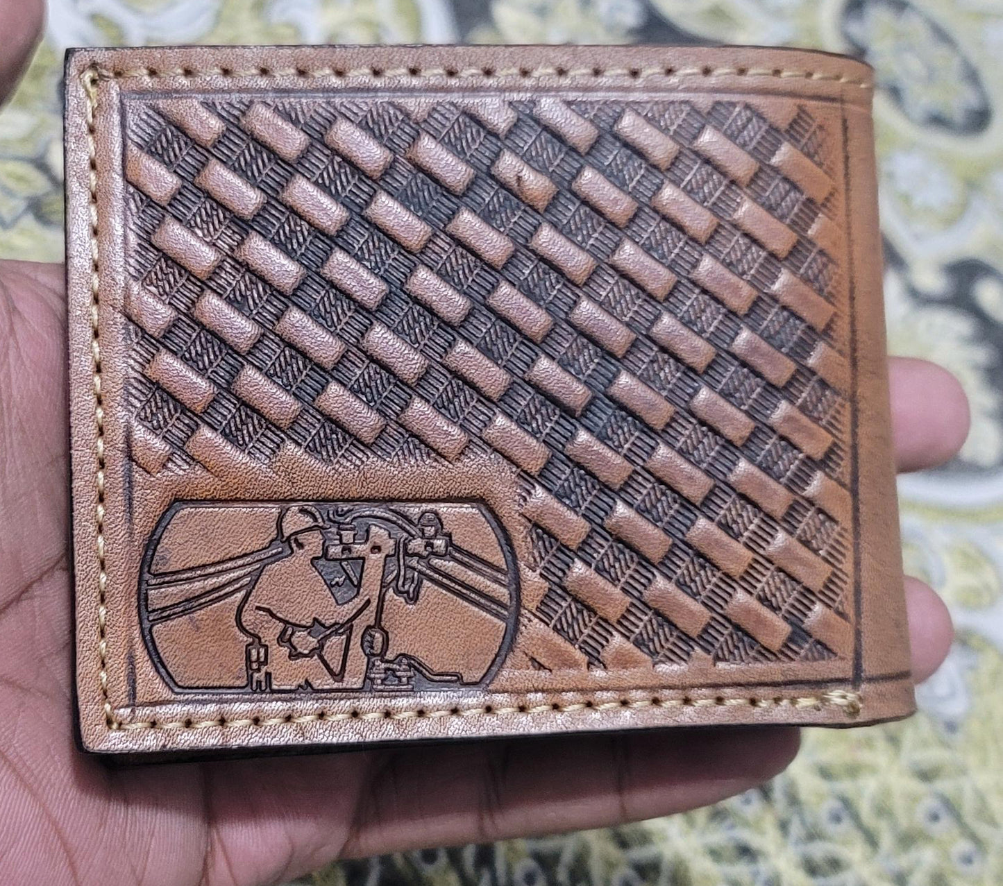 Leather Lineman Wallet Handmade
