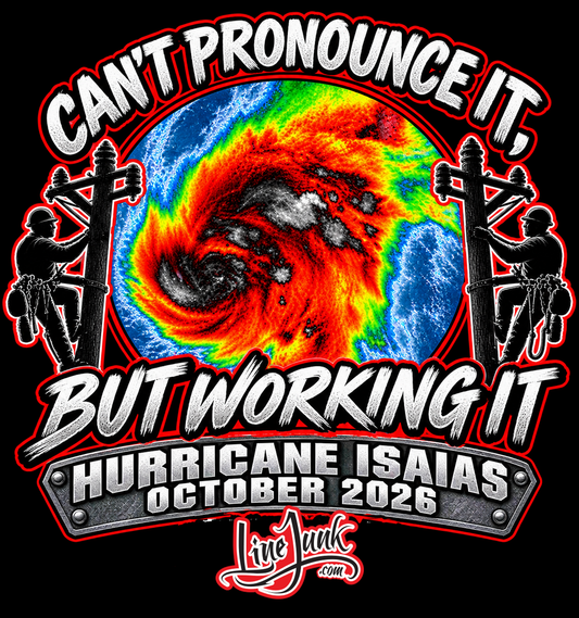 Isaias October 2026 Lineman Hurricane Sticker