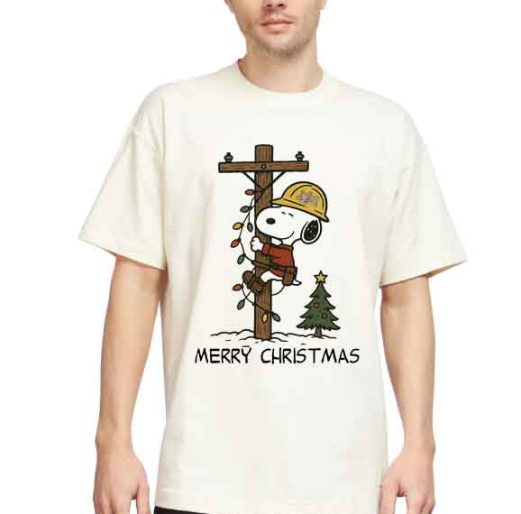 Snoopy Christmas Lineman Pole 25