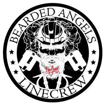 Bearded Angels hardhat sticker