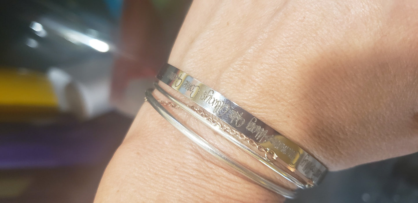 May He always Come Home Safe Bracelet