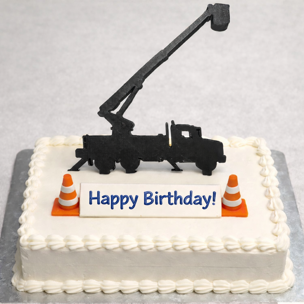 Bucket Truck Cake Topper – Lineman Edition