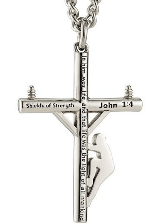Shields of strength cross necklace deals
