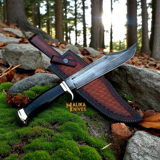 Crocodile Dundee Knife Replica | D2 Steel Blade | Black Micarta Handle