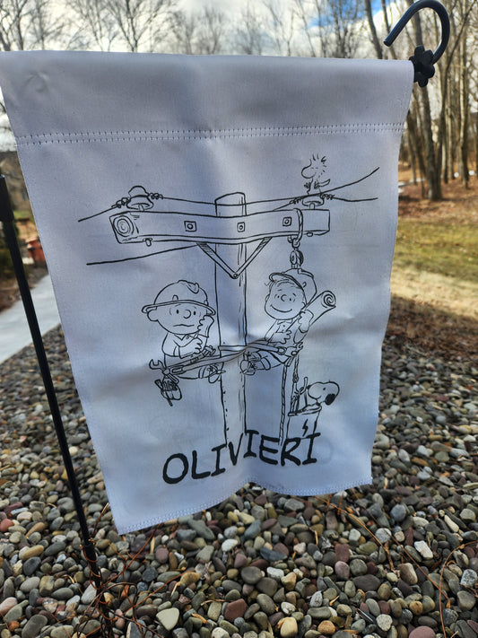 Peanuts Lineman garden Flag