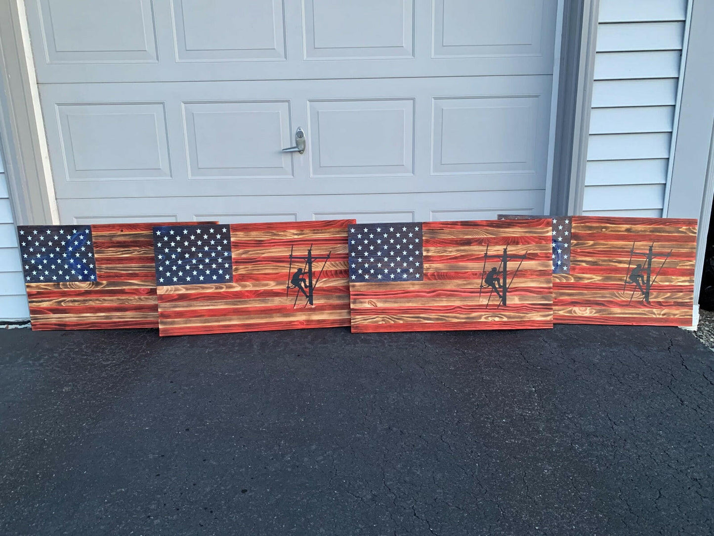 Wooden Sign Flag