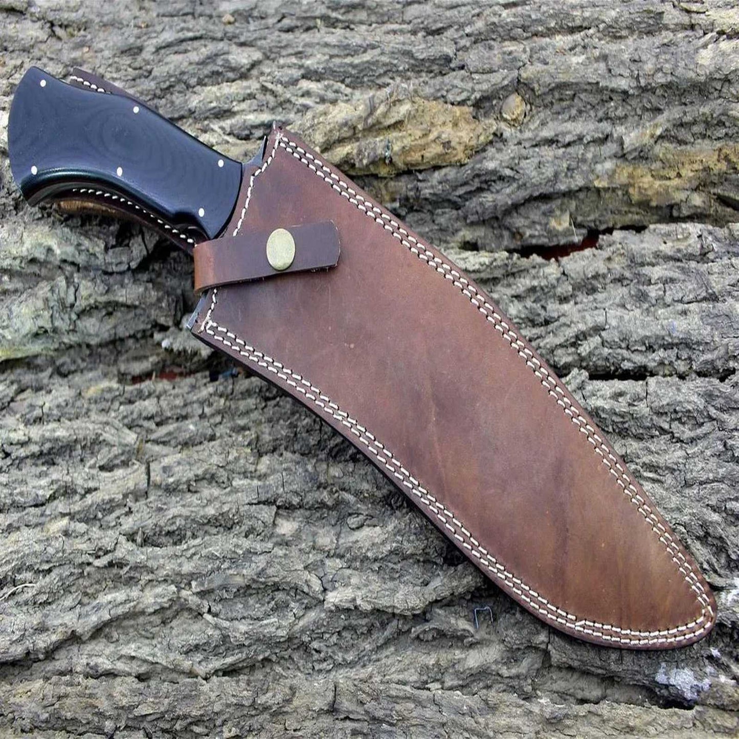 Handforged D2 Steel Bowie Knife G10 Handle
