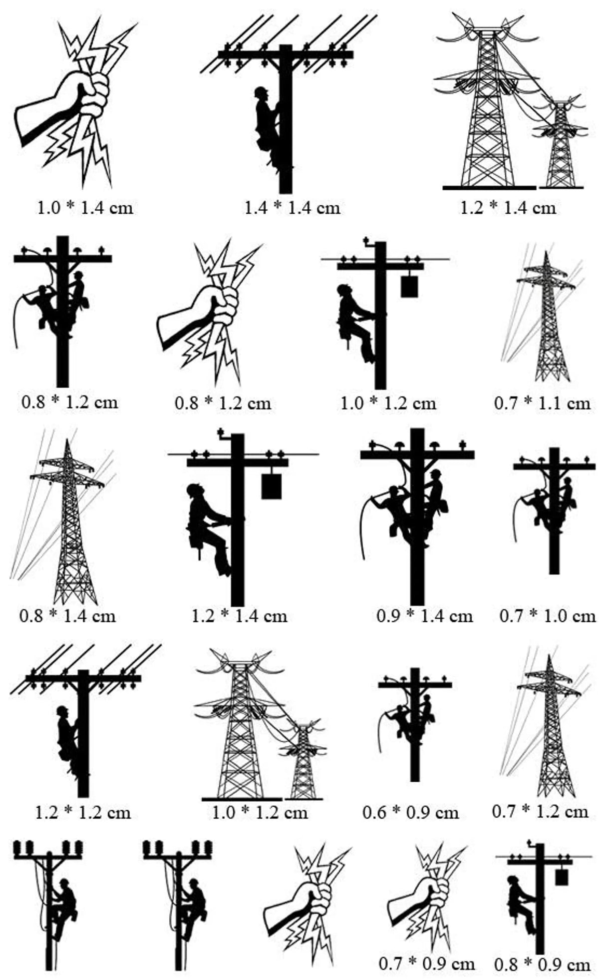 Lineman Electrician Nail Art Decal Sticker Linewife