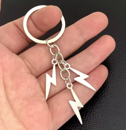 Lineman Linewife Keychain with bolts