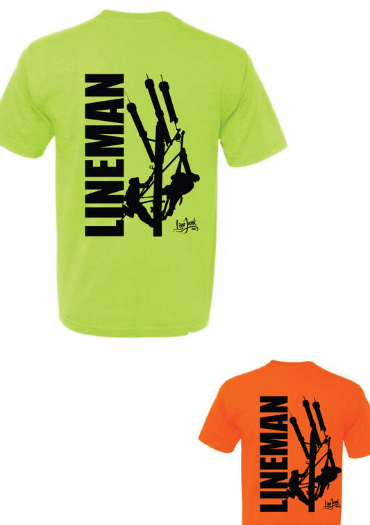 Orange Green Safety Lineman