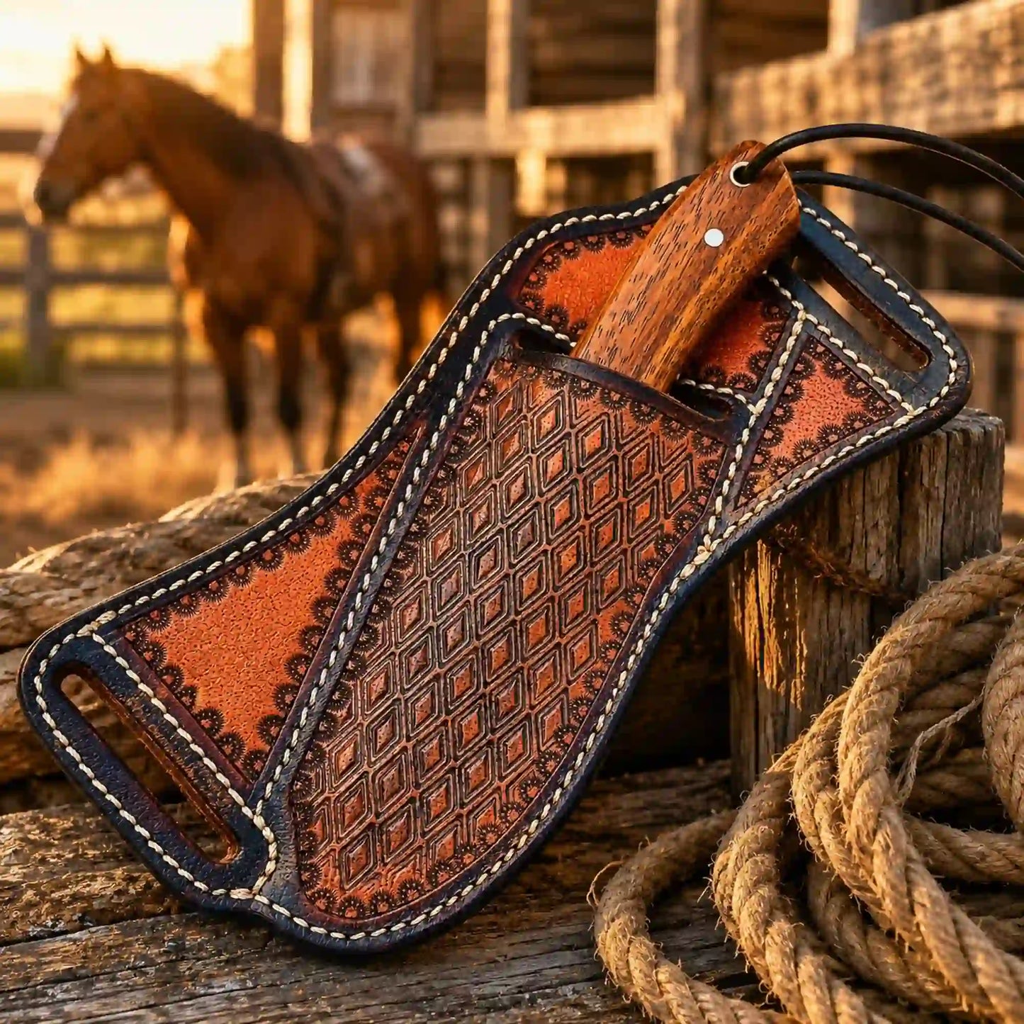 Buckaroo Knife | Rasp Steel with Rosewood Handle