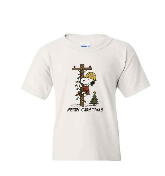 Snoopy Christmas Lineman Pole 25