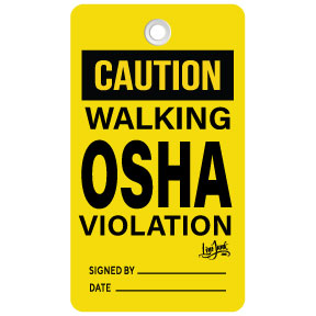 Warning OSHA Violation