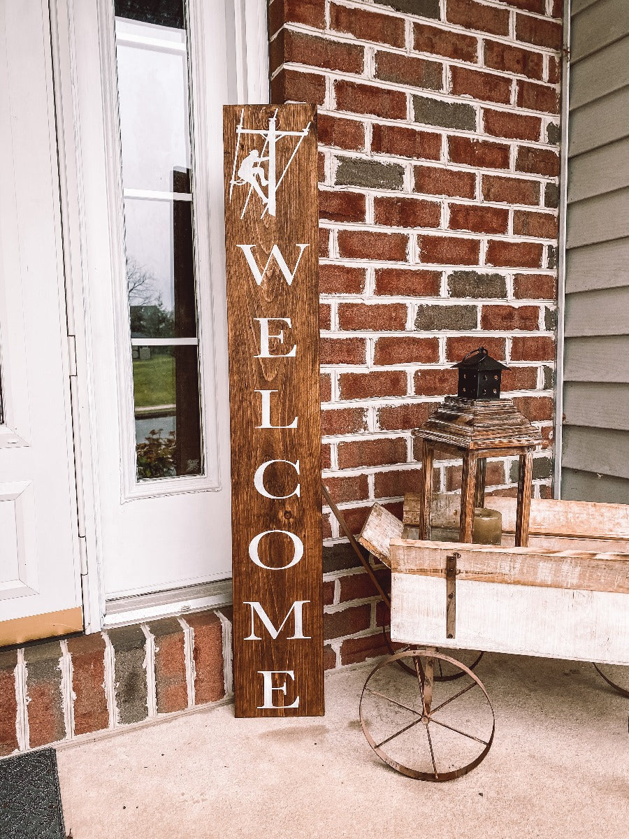 Lineman Home Welcome Sign